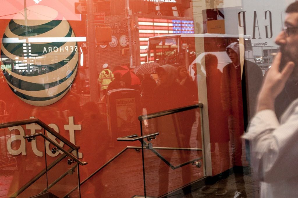 FILE Ñ An AT&T store at Times Square in Manhattan, Oct. 27, 2016. Though President-elect...