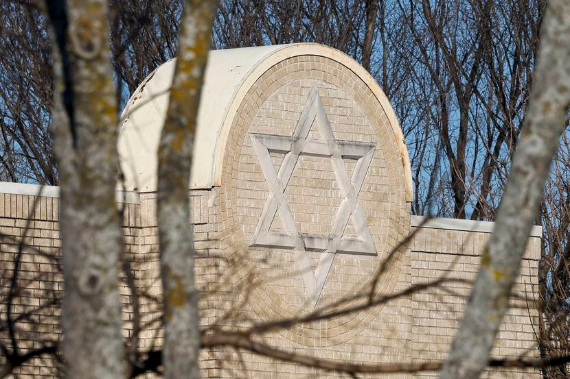 Fachada de la sinagoga Congregation Beth Israel, en la cual hubo una situación de rehenes a...