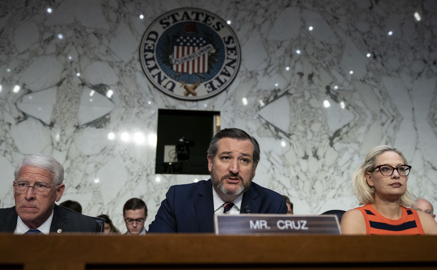 Texas Sen. Ted Cruz, head of the Senate's aviation subcommittee says questions raised about...