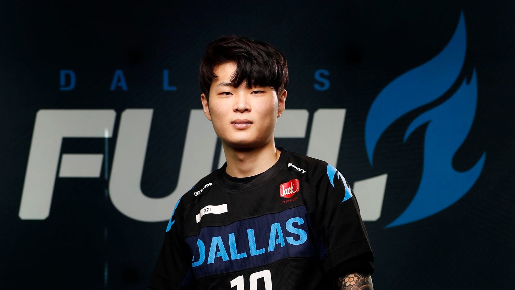 Dallas Fuel Overwatch League player Gihyo ‘XZI’ Jung poses for a photo at Envy Gaming...