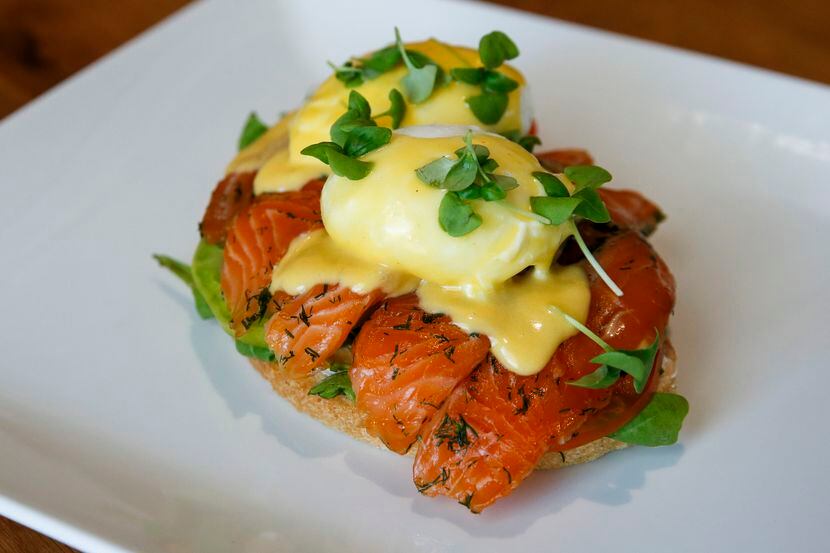 Chef Jason Connelly's brunch menu includes smoked salmon Benedict at Ascension Coffee.