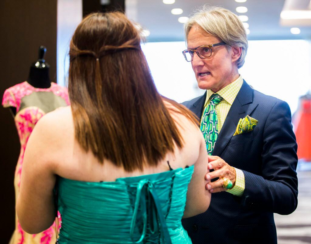 Monte Durham (right), fashion director of TLC's Say Yes to the Dress: Atlanta, gives advice...