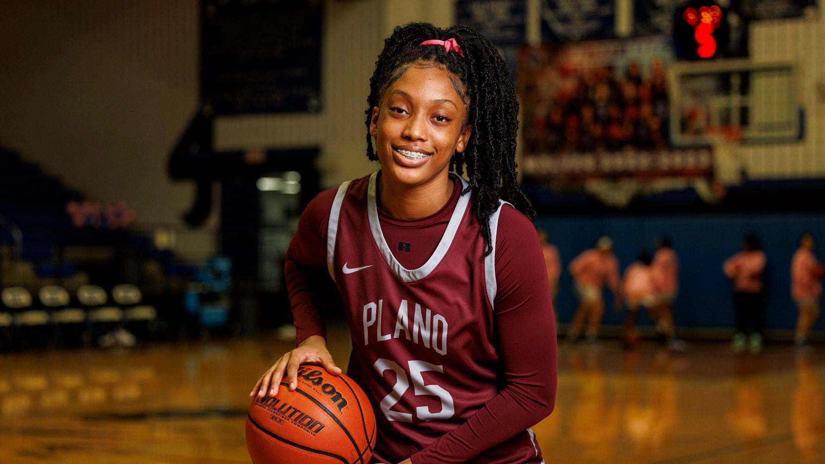 Plano senior Salese Blow (25) pictured before a game at Plano West High School in Plano,...