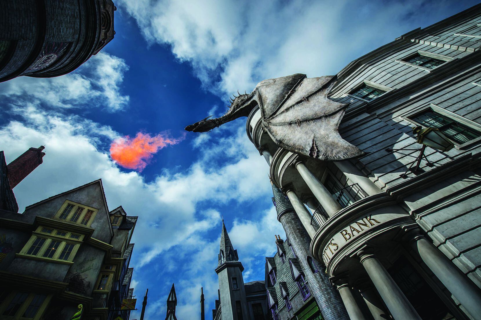 At the Wizarding World of Harry Potter, Gringotts Bank in Diagon Alley is a real...