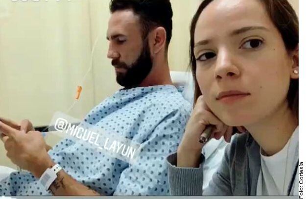 Miguel Layún en el hospital. Foto publicada por su esposa en  Instagram. 

