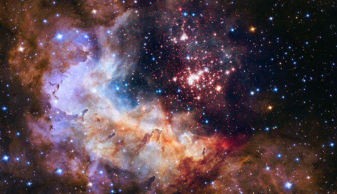 Esta imagen de la constelación Carina muestra la formación de estrellas a 20,000 años luz de...