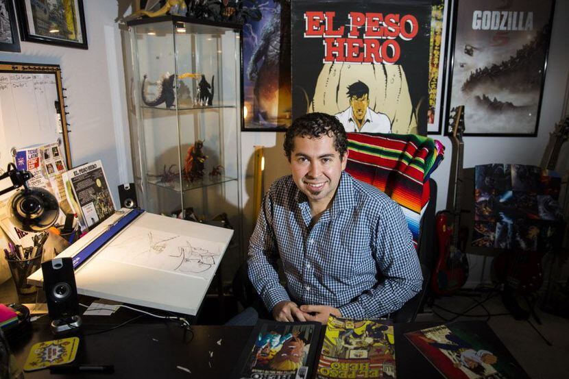 Héctor Rodríguez enseña en quinto grado y es el autor de los comics “El Peso Hero”, un...