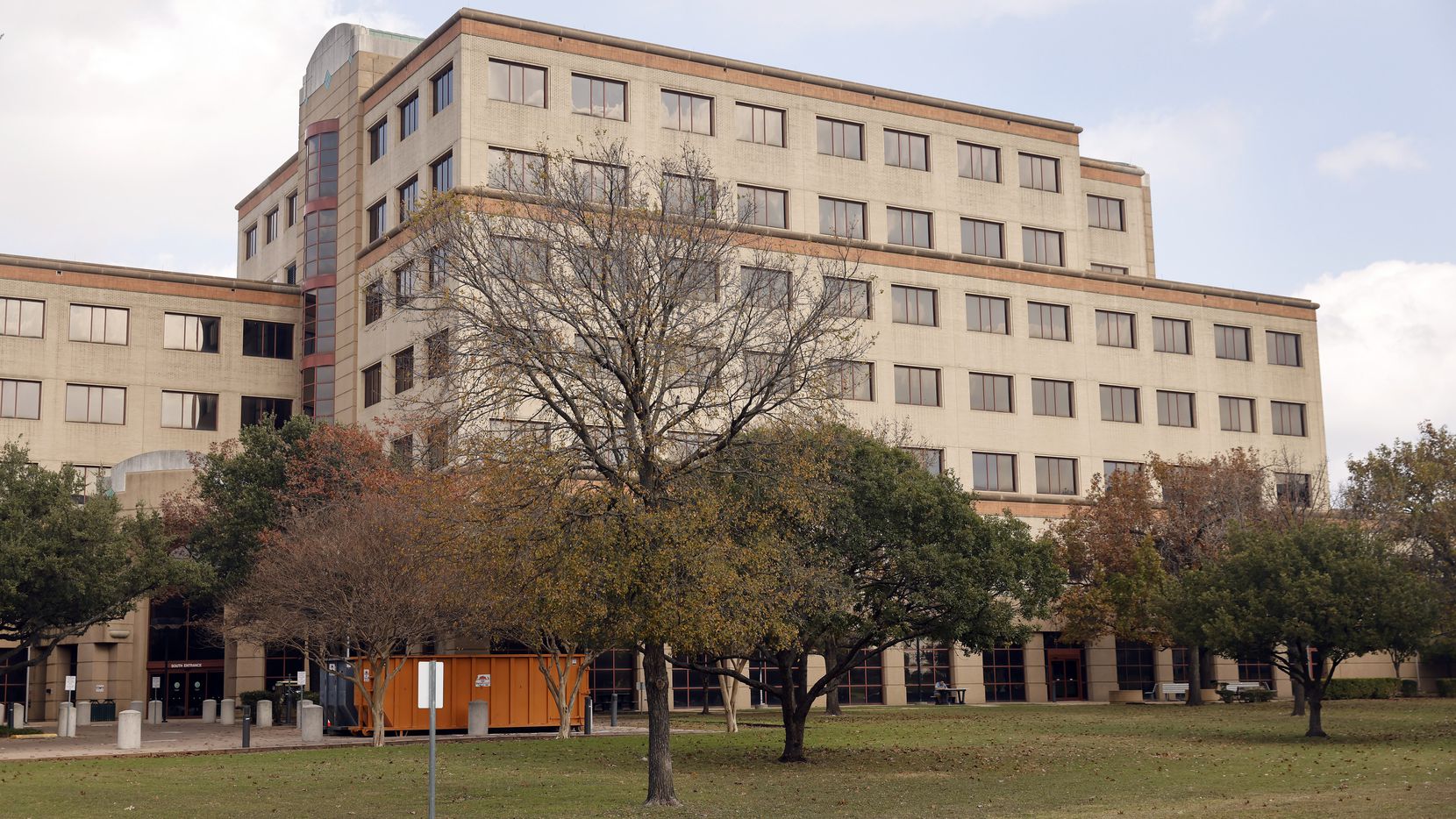 The Brown Heatly building which houses the Department of Family and Protective Services is pictured in Austin, Texas, Friday, December 10, 2021. (Tom Fox/The Dallas Morning News)