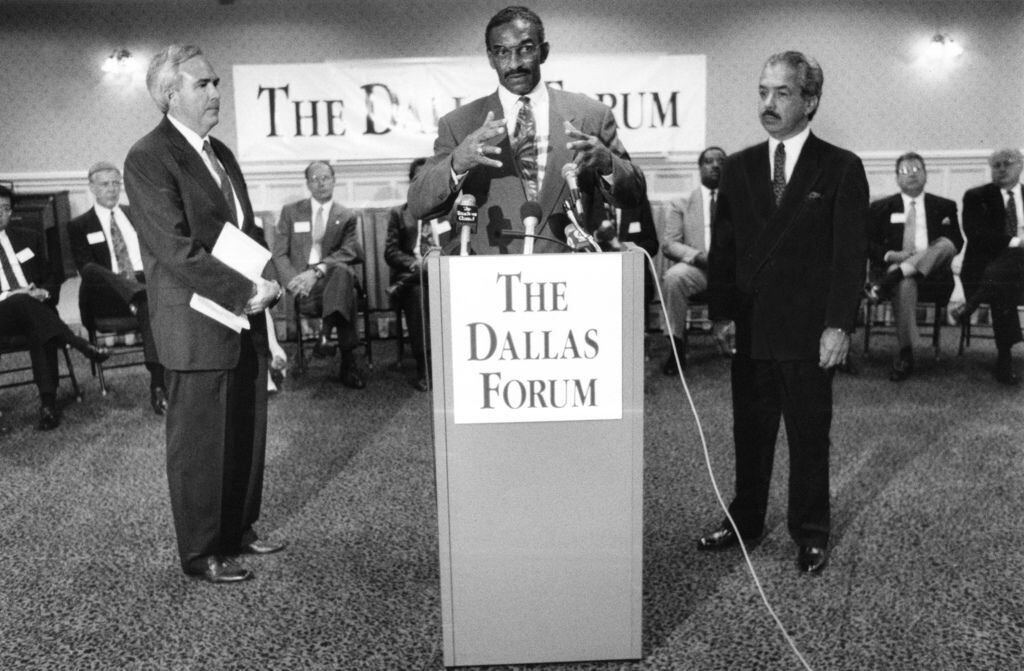 On June 15, 1993, Dallas Together chairman Pettis Norman announced a program aimed at improving opportunities for minorities and easing suspicions that companies aren't committed to minority hiring.