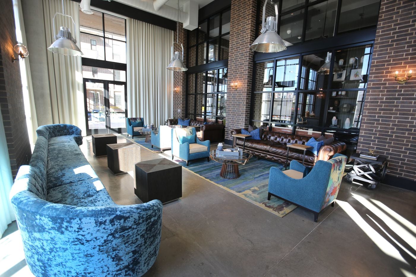 The lobby of the Case Building at  3131 Main St. in Deep Ellum in Dallas.