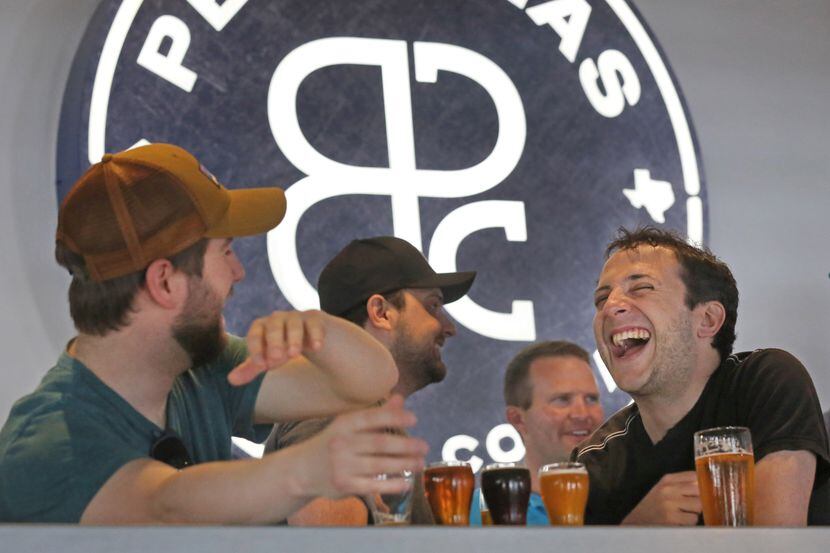 The atmosphere is lively and friendly at the Peticolas Brewing Company, 2026 Farrington...