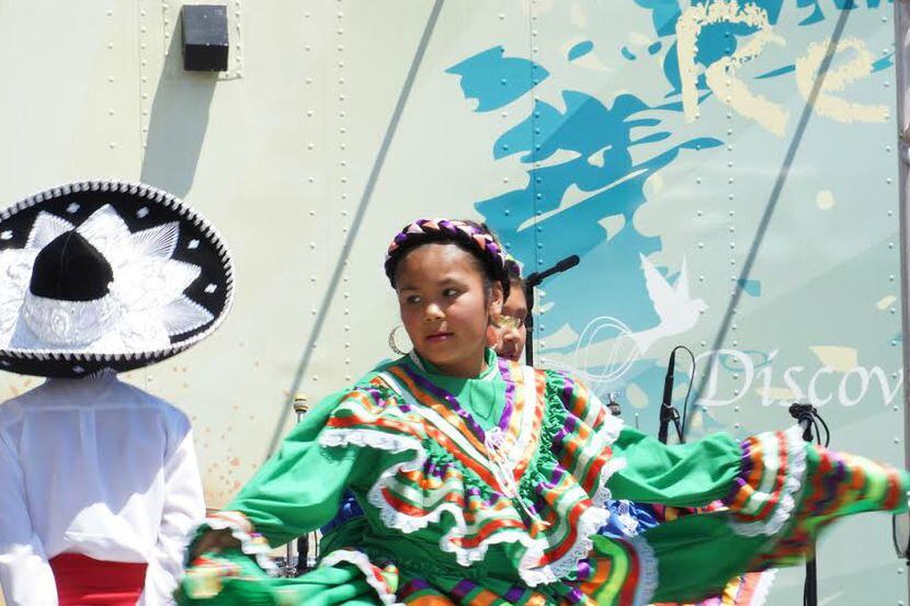Folklorico groups perform at Garland's Cinco de Mayo celebration in downtown Garland.