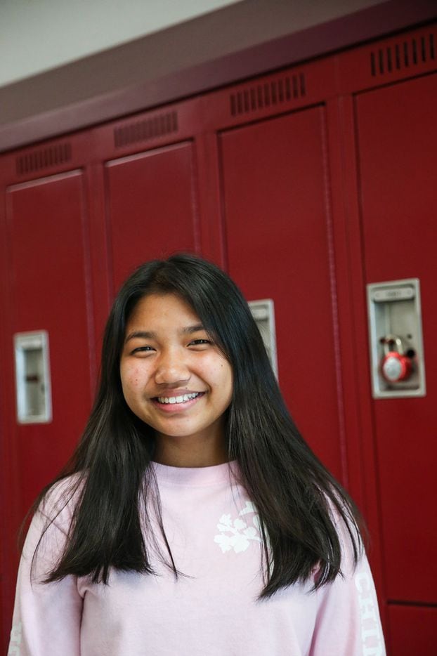 Diana Van Tin Mawi, a member of the Chin Club, at Lewisville High School, Killough campus
