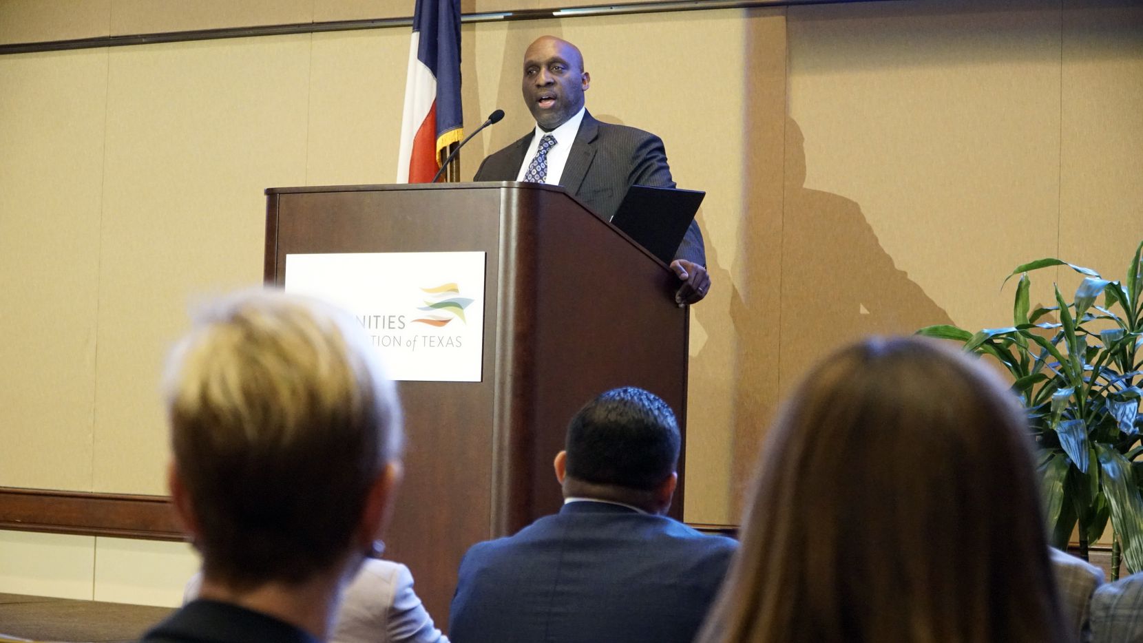 City Manager T.C. Broadnax speaks about the city's equity indicators project at the...
