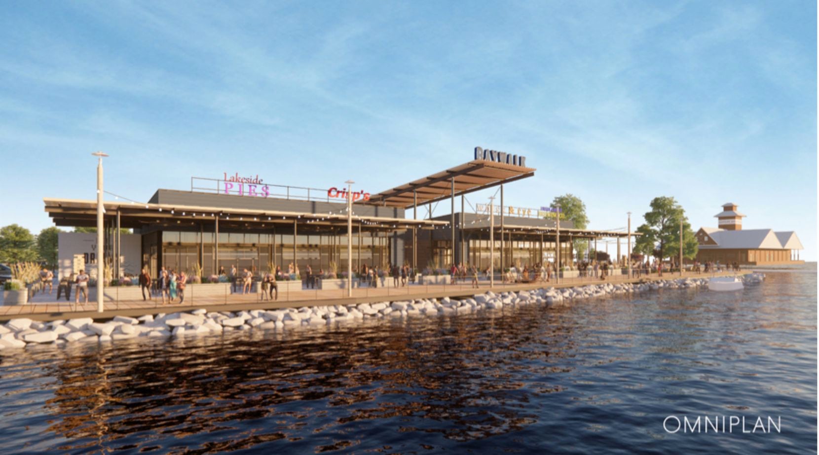 The Baywalk restaurant center will join a refurbished and expanded marina in Rowlett.