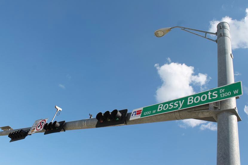 Bossy Boots Drive in Allen, located off North Watters Road, is named for one of the previous...