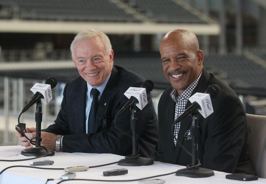 Dallas Cowboys owner Jerry Jones announces that Drew Pearson (picture) along with Charles...