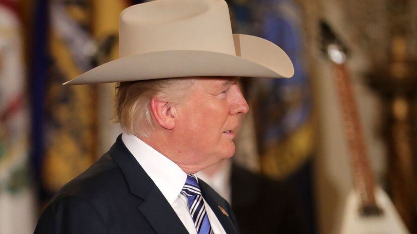 Fit for president: Trump gets the 'El from Garland's Stetson