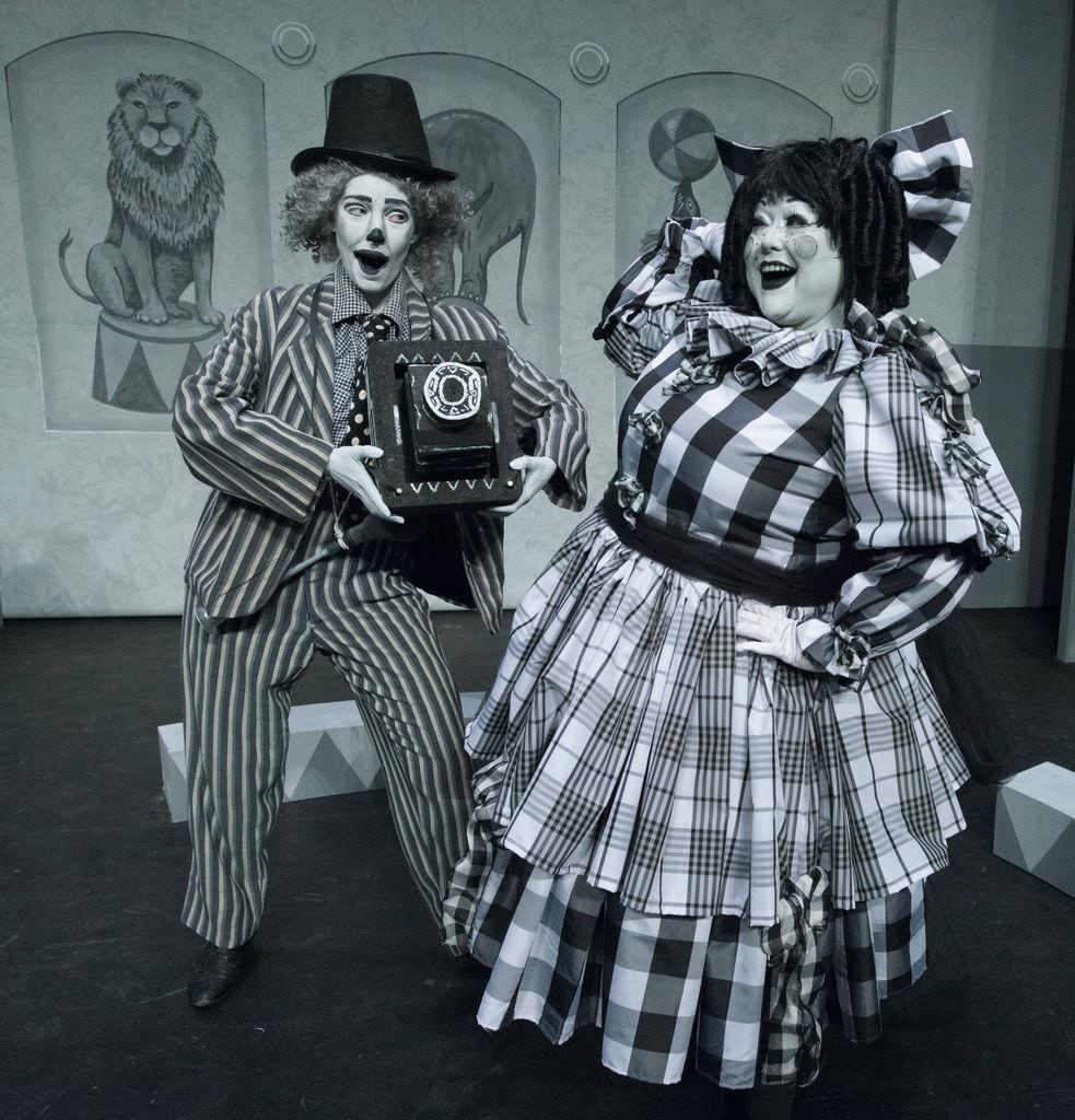  Alex Moore (left) and Shelia Rose as "Bingo" and "Stitches Moroni"  in Pegasus Theatre's...