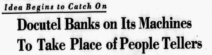 Headline published in The Dallas Morning News, Nov. 7, 1971.