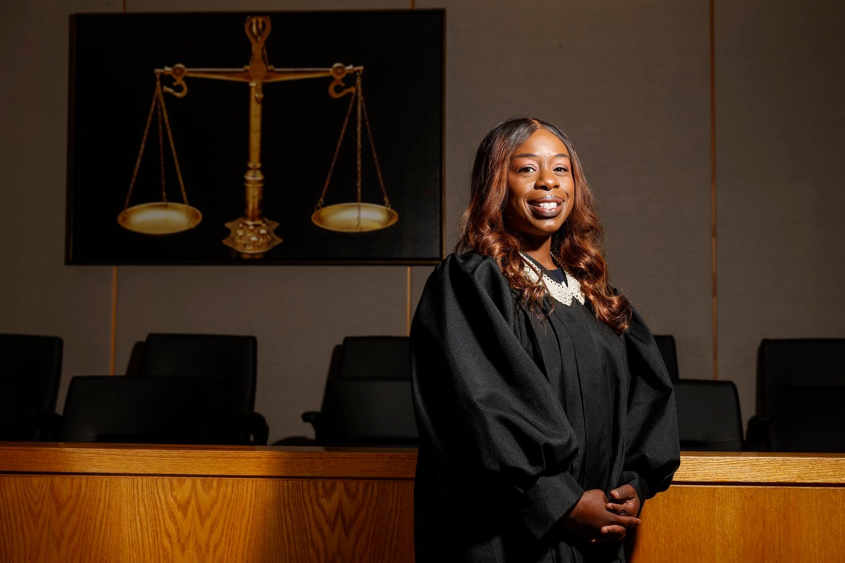 Judge Audra Riley of Criminal District Court No. 3, poses for a portrait, Thursday, April,...
