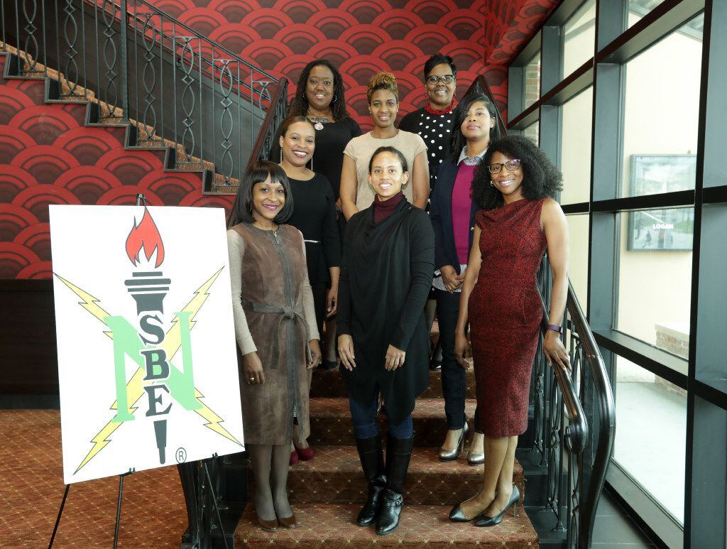 Some of the National Society for Black Engineers DFW "Hidden Figures of Dallas" honorees...