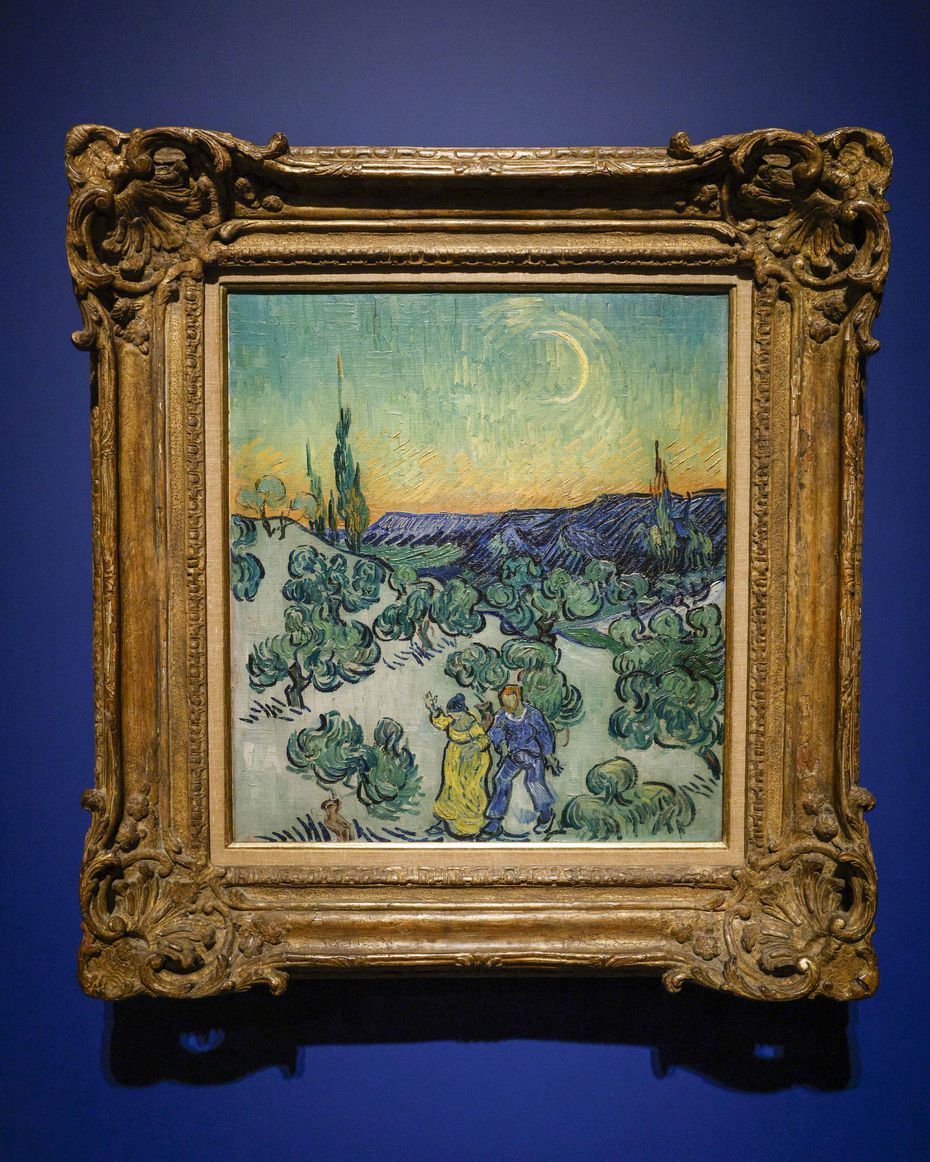“A Walk at Twilight” by Vincent Van Gogh is among 10 works from the artist's olive trees...