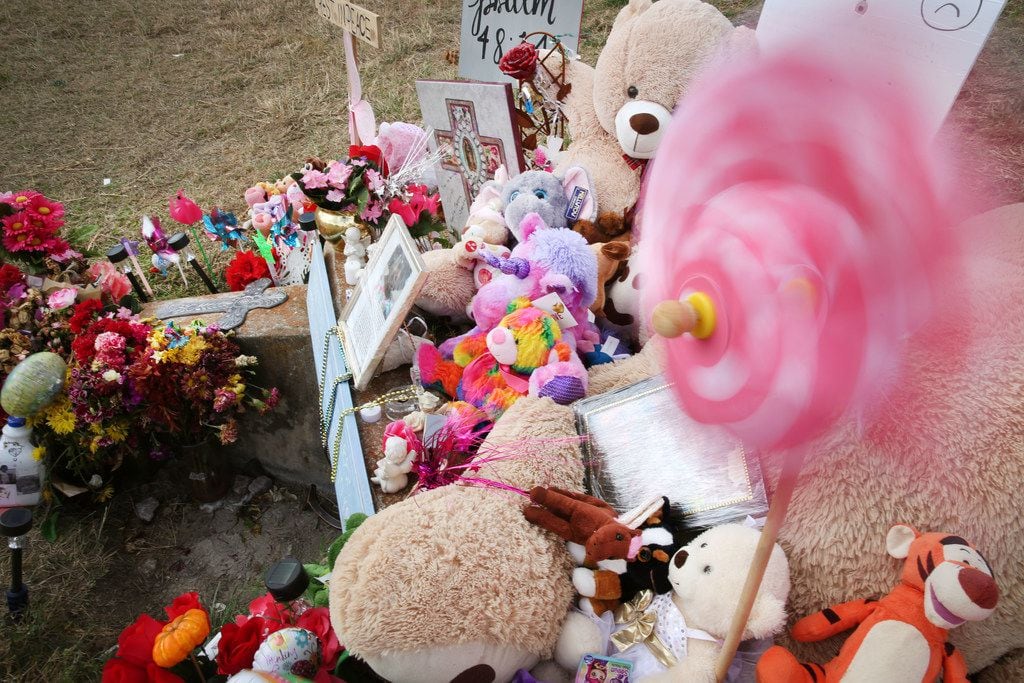 On Friday, the memorial where the body of Sherin Mathews was found continued to grow. 