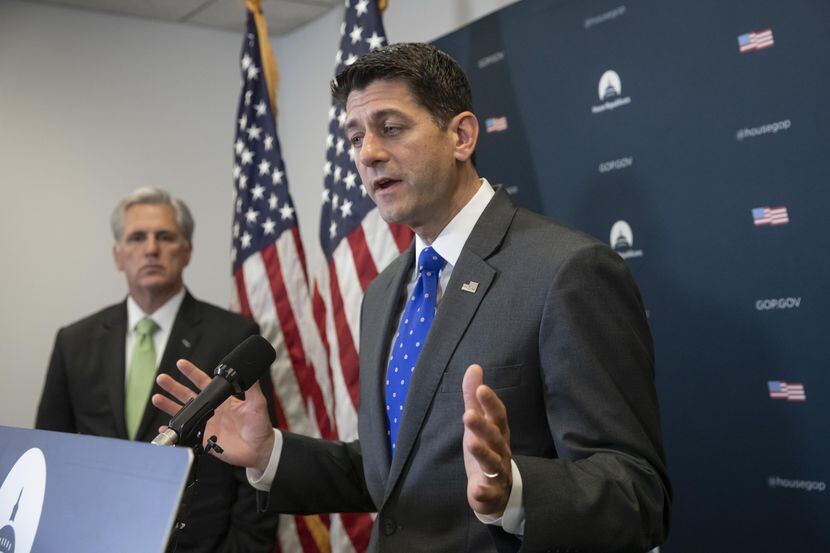 El líder de la Cámara de Representantes Paul Ryan aproyó el proyecto de ley republicano.(AP)
