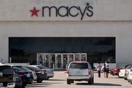 The Macy's store front at Town East Mall in Mesquite, on Dec. 26, 2020. 