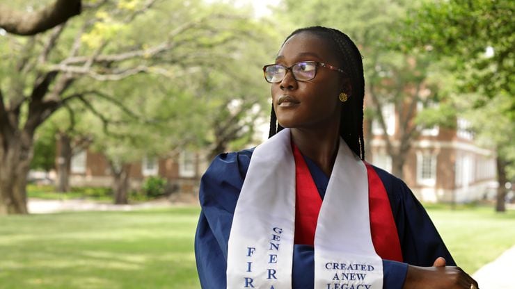 Abena Marfo, a recent Southern Methodist University graduate, created a space for...