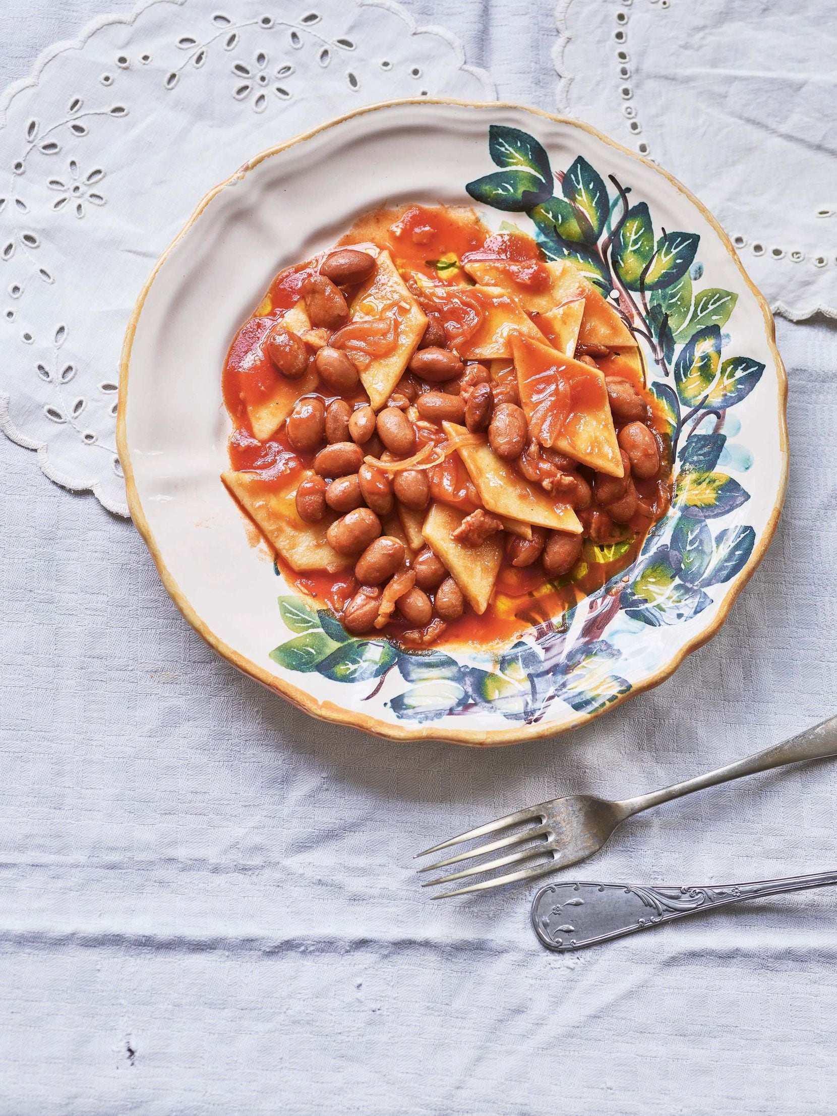 Anna's Cresc'Tajat with Beans from 'Pasta Grannies: The Secrets of Italy's Best Home Cooks',...