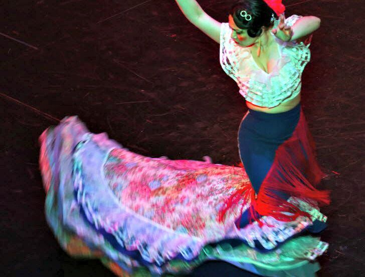 A dancer spins during The Rise of Flamenco show at Dallas City Performance Hall.