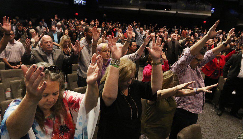 Members worship at Gateway Church in Southlake in 2016. The megachurch is the third-largest...