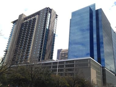 The Christopher tower (on the left) iis part of the Union development north of downtown.