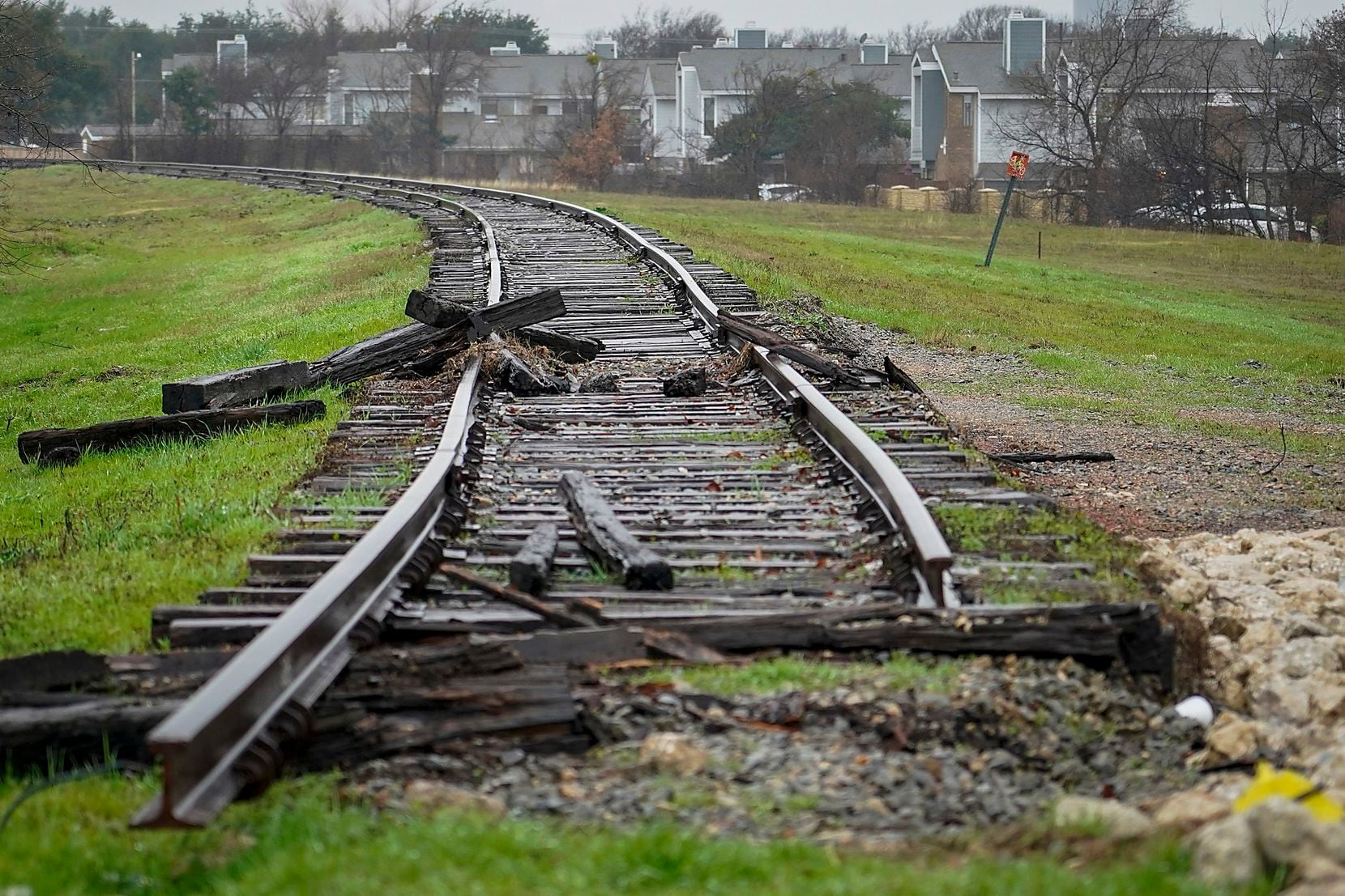 A torn out spot of train track near Dickerson Street in Dallas will become part of the...