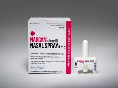 Narcan delivers the drug as a nasal spray and can cost between $50 and $90 a dose.