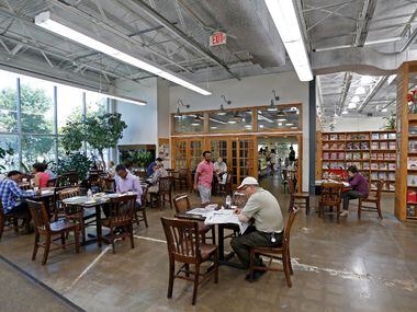 A cafe at the Half-Price Books store in Dallas, Friday, July 28, 2017. 