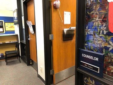 Counselors' offices at Dallas ISD's Seagoville High School. In October 2017, Dallas ISD is allocating over $5 million for the upcoming school year to hire 57 new mental health clinicians.