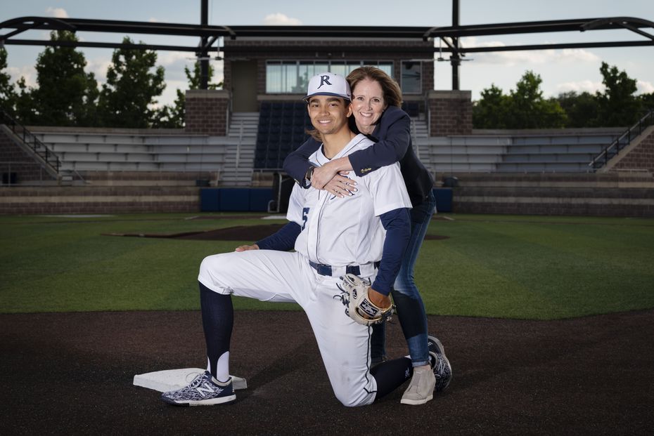 Jesuit senior shortstop Jordan Lawlar, 18, and his mother Hope Lawlar on the baseball...