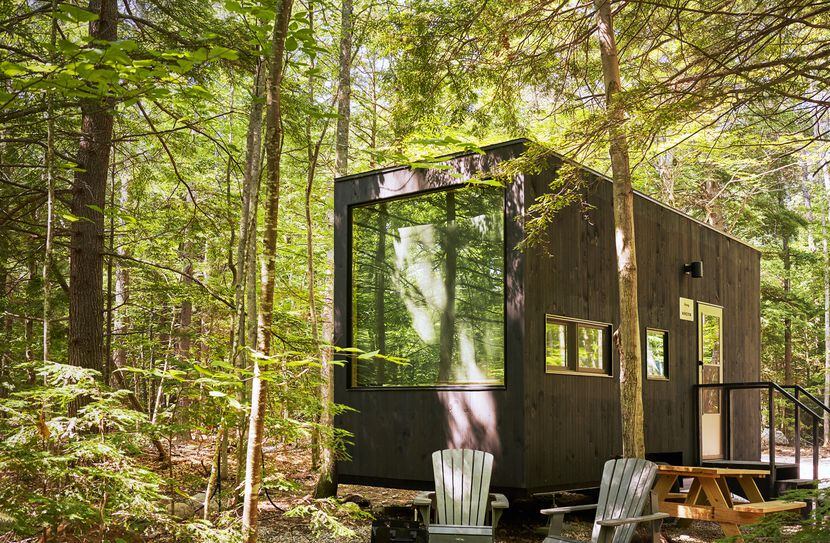 Getaway cabins offer “a break from the city, technology and work.”
