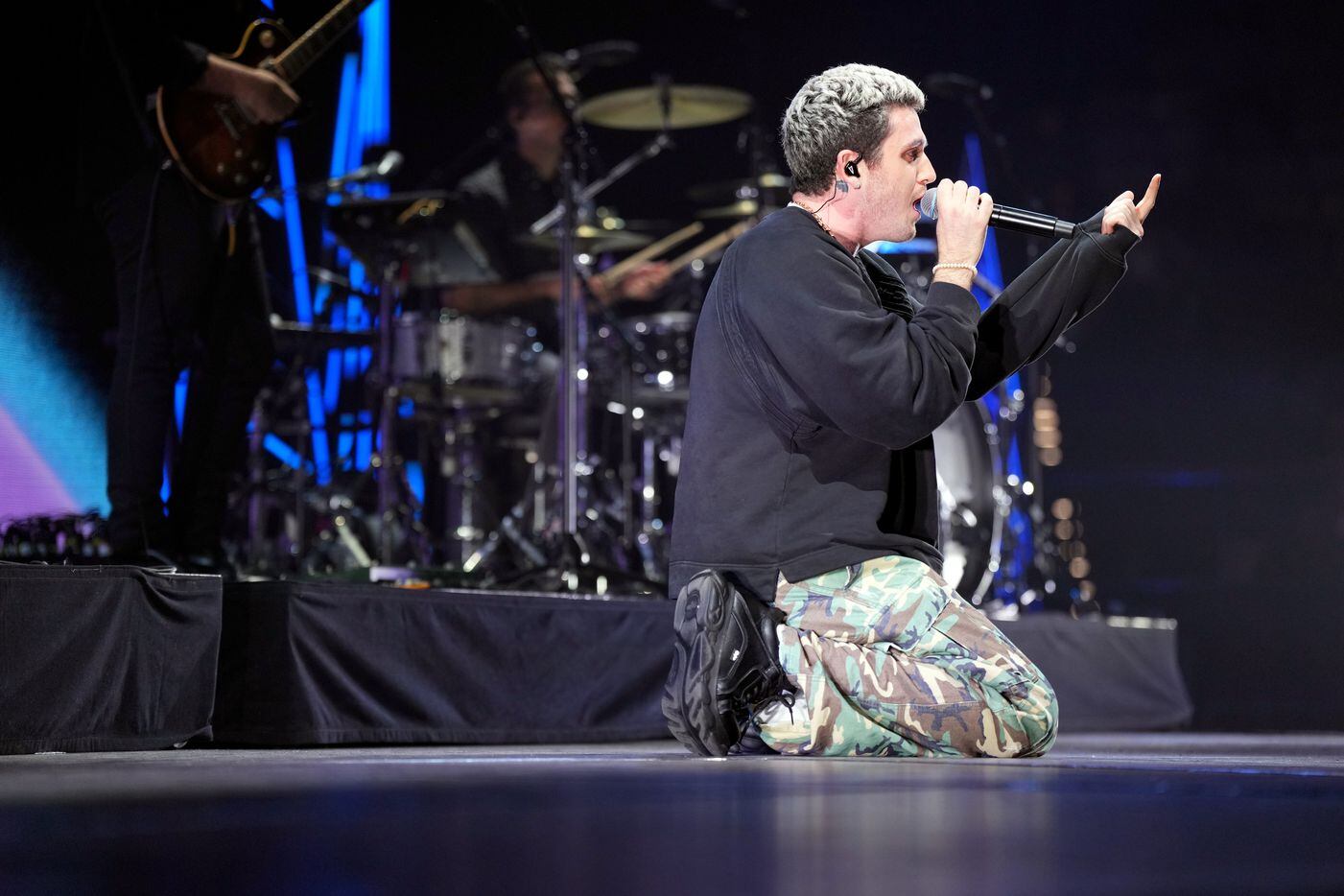 Lauv performs onstage during iHeartRadio 106.1 KISS FM's Jingle Ball 2022 in Fort Worth....