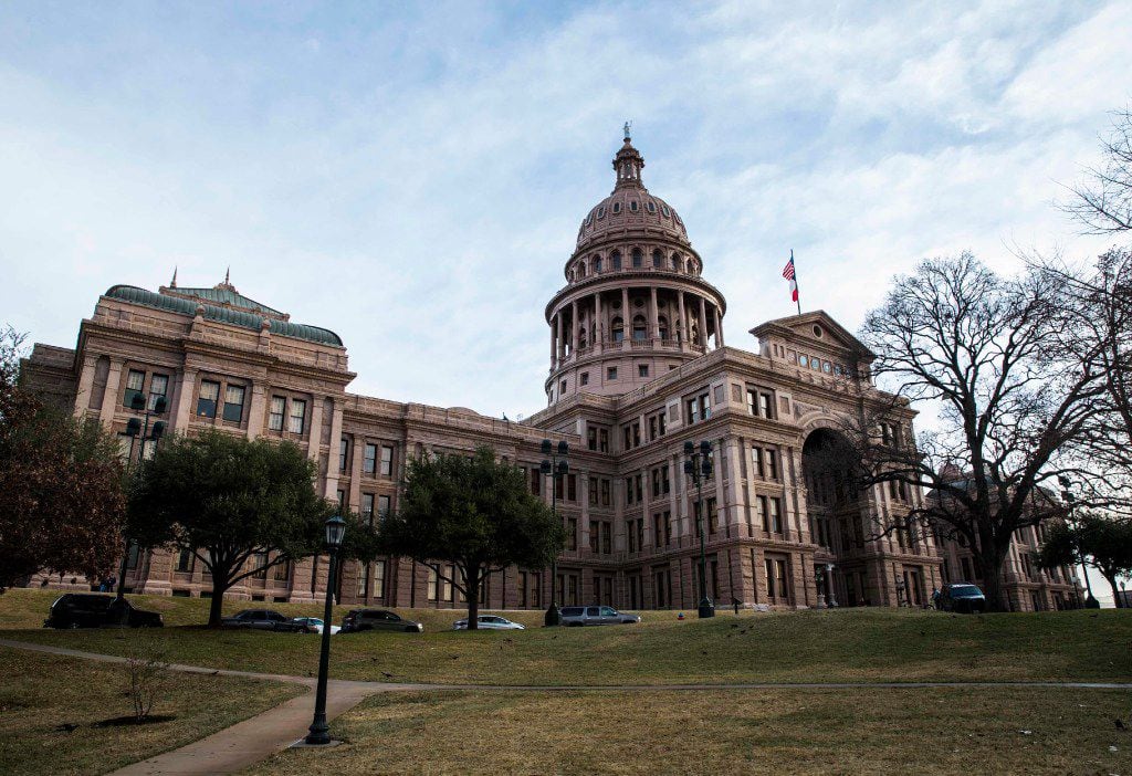 The Texas State Capitol building on the first day of the 85th Texas Legislative Session on...