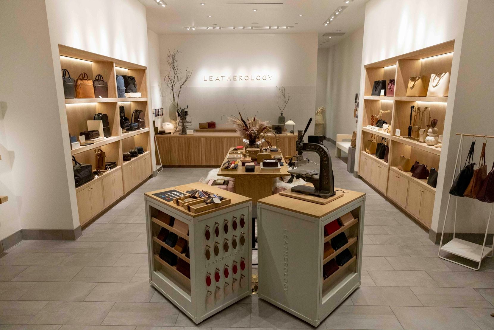 This is the first weekend for Leatherology at NorthPark Center in Dallas. 