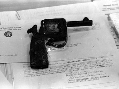 March 7, 1964 - Gun made of soap used in the jail break during the Jack Ruby trial.