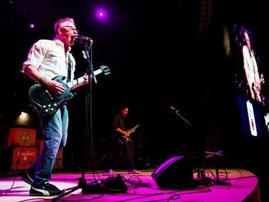 Vaden Todd Lewis, left, and the Toadies perform during the grand opening celebration for...