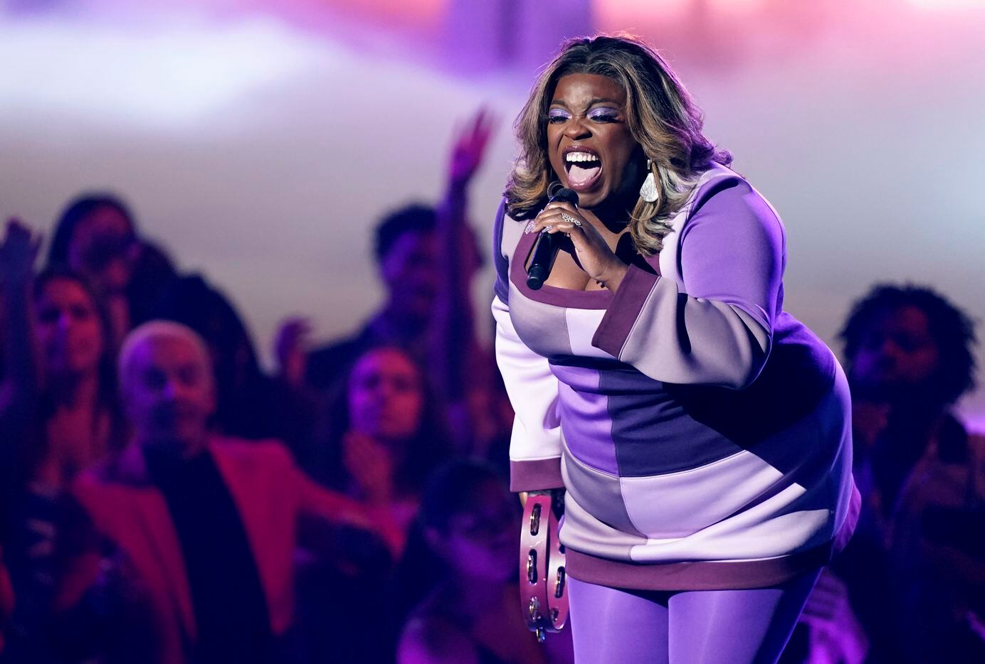 Yola performs "Break the Bough" at the American Music Awards on Sunday, Nov. 20, 2022, at...