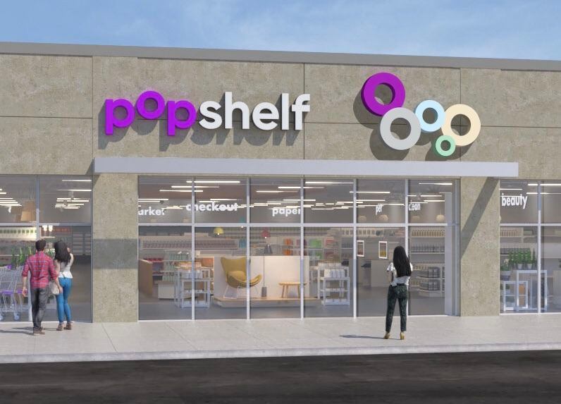Exterior of Dollar General's new concept called Popshelf. The first one in Texas will open in early spring 2022 in McKinney at 2821 Craig Drive. Another store will open in San Antonio.