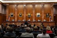 The Texas Supreme Court hears oral arguments for Zurawski vs. State of Texas, Tuesday, Nov....