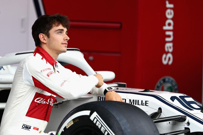 Charles Leclerc  se unió a Ferrari para reemplazar al veterano Kimi Raikkonen. (Getty...